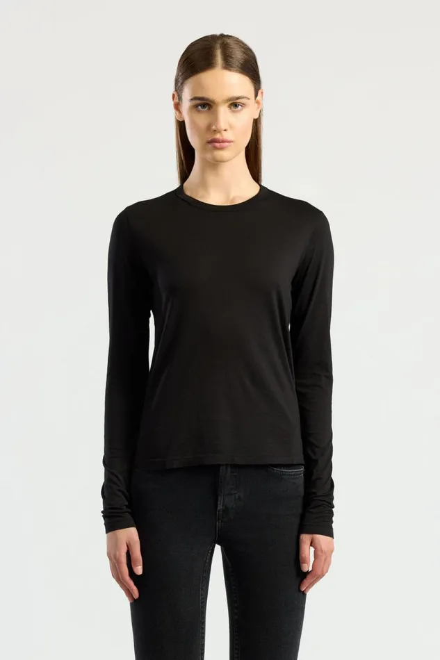 Shirts Women COTTON CITIZEN Standard Long Sleeve Shirt Jet Black