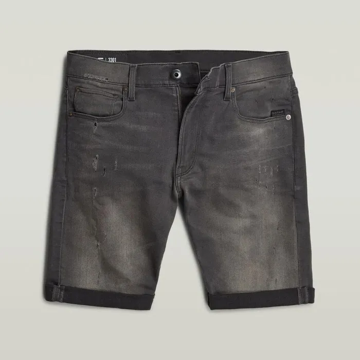 Shorts Men GStar RAW 3301 Slim Short Light Aged Destroy