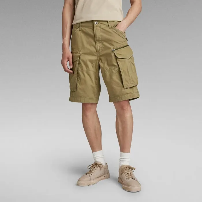 Shorts Men GStar RAW Rovic Zip Relaxed Shorts Smoke Olive
