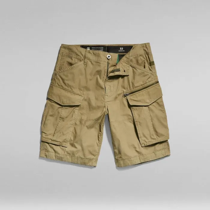 Shorts Men GStar RAW Rovic Zip Relaxed Shorts Smoke Olive