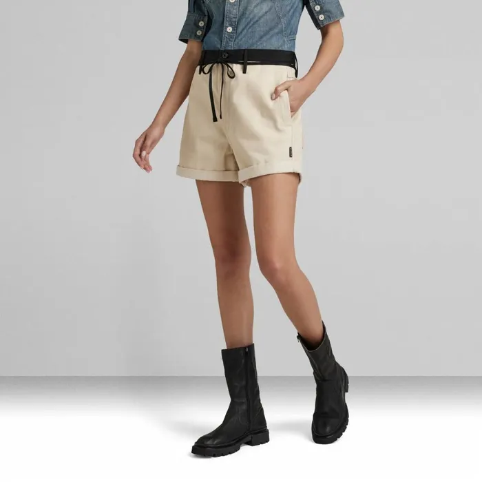 Shorts Women GStar RAW Lynton Shorts PM Ecru