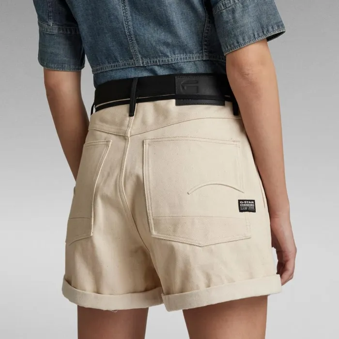 Shorts Women GStar RAW Lynton Shorts PM Ecru