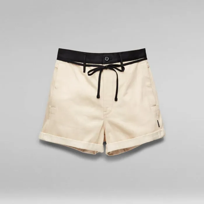 Shorts Women GStar RAW Lynton Shorts PM Ecru