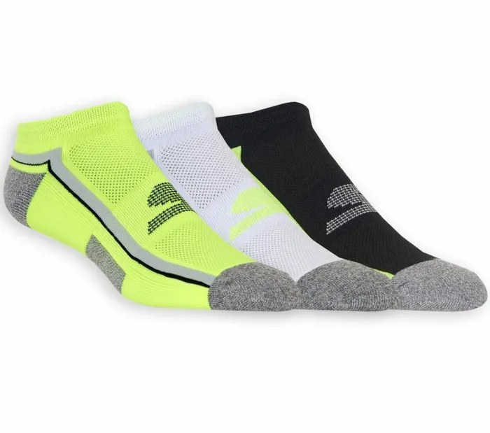 Skechers 3 Pack Low Cut Athletic Socks Yellow WomenMen Socks