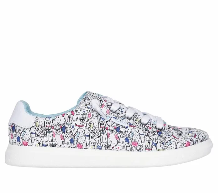 Skechers BOBS D039Vine 8211 Doodle Fair White Multi Women Casual Sneakers