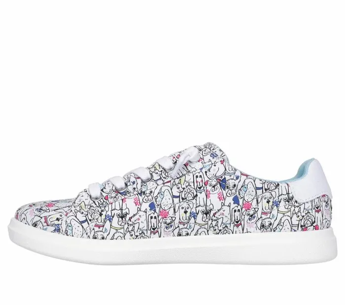 Skechers BOBS D039Vine 8211 Doodle Fair White Multi Women Casual Sneakers