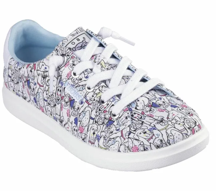 Skechers BOBS D039Vine 8211 Doodle Fair White Multi Women Casual Sneakers