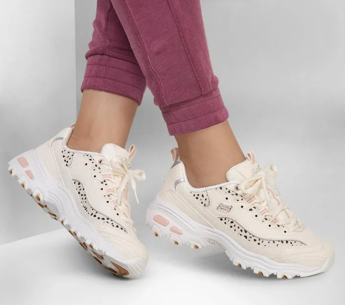 Skechers D039Lites 8211 Wildcats Off White Pink Women Athletic Sneakers Skechers D039Lites 8211 Wildcats Off White Pink Women Athletic Sneakers