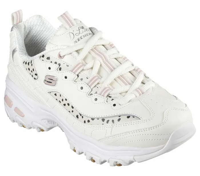 Skechers D039Lites 8211 Wildcats Off White Pink Women Athletic Sneakers Skechers D039Lites 8211 Wildcats Off White Pink Women Athletic Sneakers