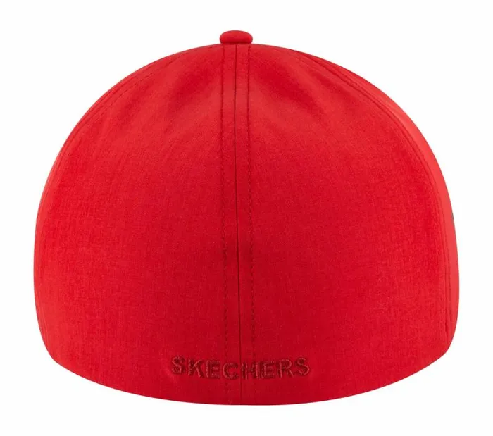 Skechers Diamond S Stretch Fit Hat Gunmetal Red WomenMen Hats Skechers Diamond S Stretch Fit Hat Gunmetal Red WomenMen Hats