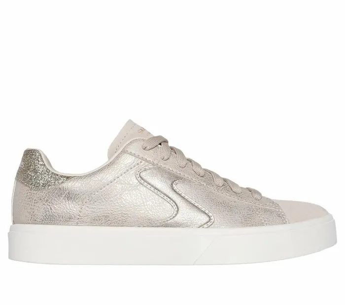 Skechers Eden LX8211 Glimpse Of Glitter Natural Gold Women Casual Sneakers