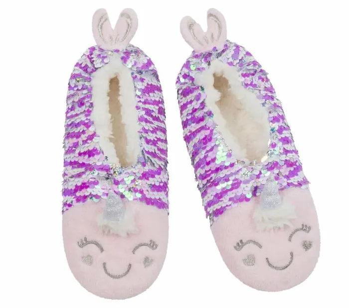 Skechers Flip Sequin Narwhal Slipper Socks 8211 1 Pack Multi WomenMen Socks Skechers Flip Sequin Narwhal Slipper Socks 8211 1 Pack Multi WomenMen Socks