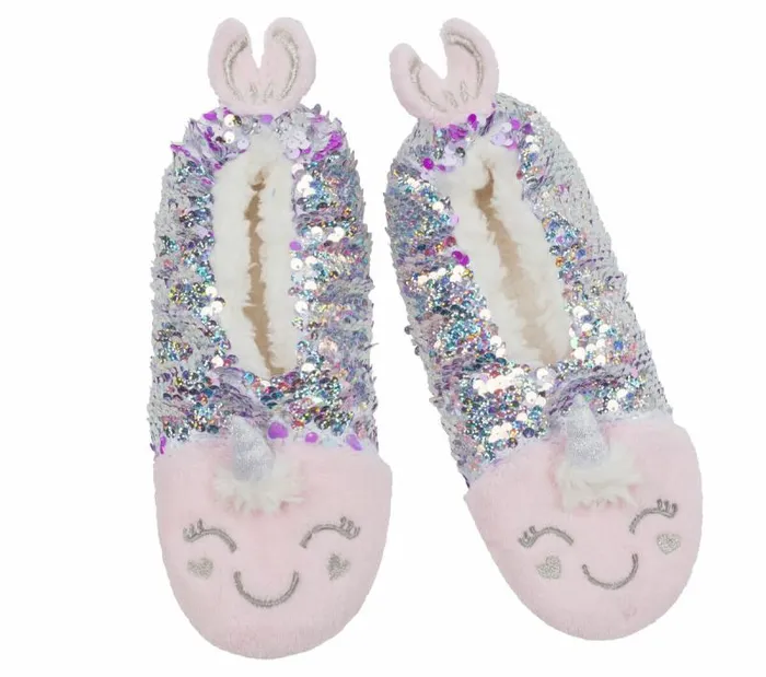 Skechers Flip Sequin Narwhal Slipper Socks 8211 1 Pack Multi WomenMen Socks Skechers Flip Sequin Narwhal Slipper Socks 8211 1 Pack Multi WomenMen Socks