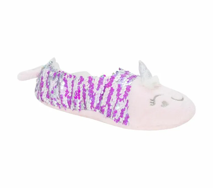 Skechers Flip Sequin Narwhal Slipper Socks 8211 1 Pack Multi WomenMen Socks Skechers Flip Sequin Narwhal Slipper Socks 8211 1 Pack Multi WomenMen Socks
