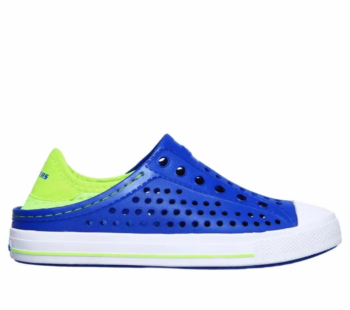 Skechers Foamies Guzman Steps 8211 Aqua Surge Blue Lime Kids Athletic Shoes and Sneakers Skechers Foamies Guzman Steps 8211 Aqua Surge Blue Lime Kids Athletic Shoes and Sneakers