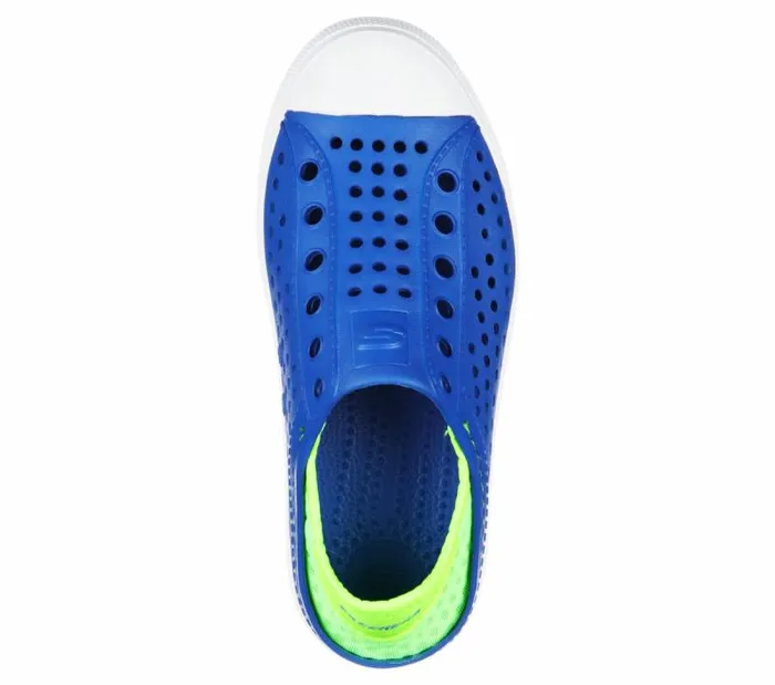 Skechers Foamies Guzman Steps 8211 Aqua Surge Blue Lime Kids Athletic Shoes and Sneakers Skechers Foamies Guzman Steps 8211 Aqua Surge Blue Lime Kids Athletic Shoes and Sneakers