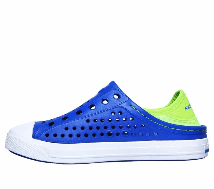 Skechers Foamies Guzman Steps 8211 Aqua Surge Blue Lime Kids Athletic Shoes and Sneakers Skechers Foamies Guzman Steps 8211 Aqua Surge Blue Lime Kids Athletic Shoes and Sneakers