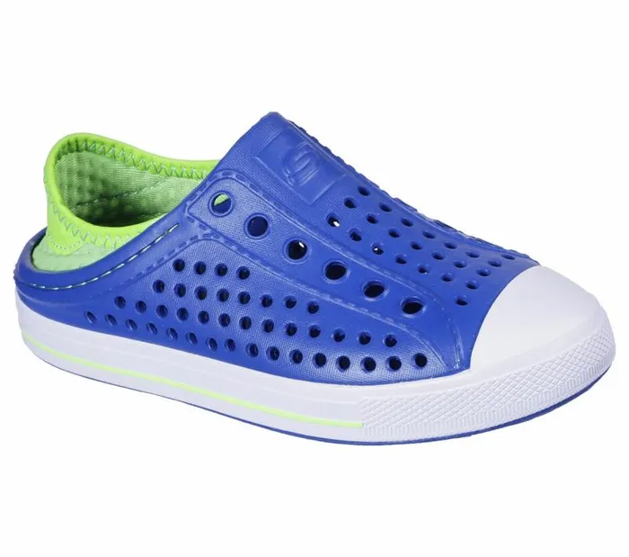 Skechers Foamies Guzman Steps 8211 Aqua Surge Blue Lime Kids Athletic Shoes and Sneakers Skechers Foamies Guzman Steps 8211 Aqua Surge Blue Lime Kids Athletic Shoes and Sneakers