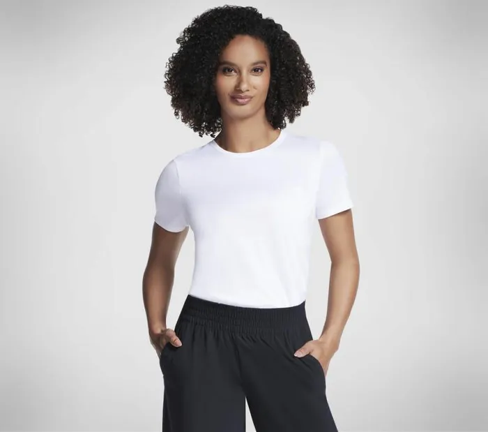 Skechers GO DRI Swift Tunic Tee White Women Tops