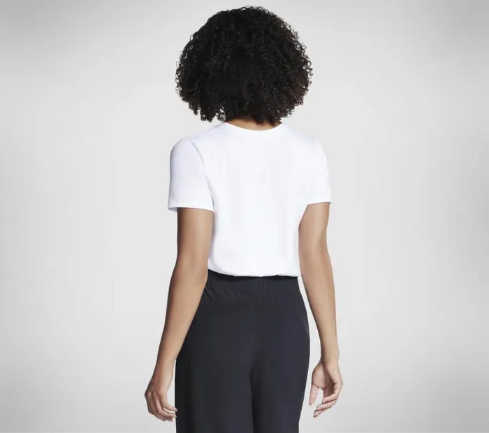 Skechers GO DRI Swift Tunic Tee White Women Tops Skechers GO DRI Swift Tunic Tee White Women Tops