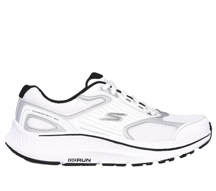 Skechers GO RUN Consistent 20 8211 Silver Wolf White Silver Men Athletic Sneakers Skechers GO RUN Consistent 20 8211 Silver Wolf White Silver Men Athletic Sneakers