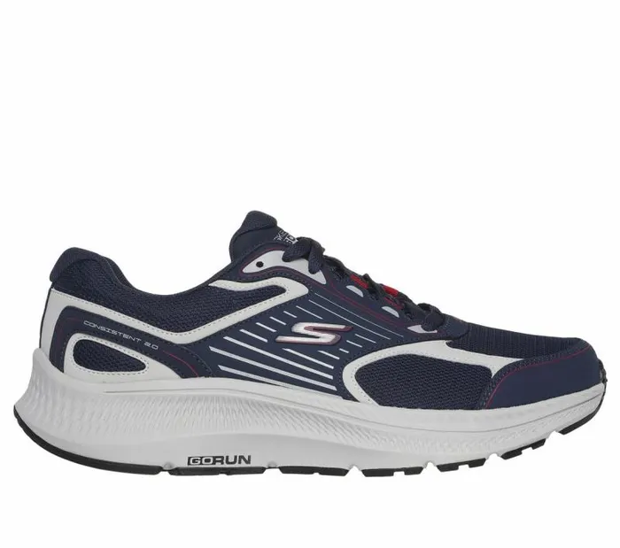 Skechers GO RUN Consistent 20 Navy Red Men Athletic Sneakers