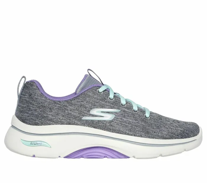 Skechers GO WALK Arch Fit 20 8211 Vivid Sunset Gray Lavender Women Athletic Sneakers Skechers GO WALK Arch Fit 20 8211 Vivid Sunset Gray Lavender Women Athletic Sneakers