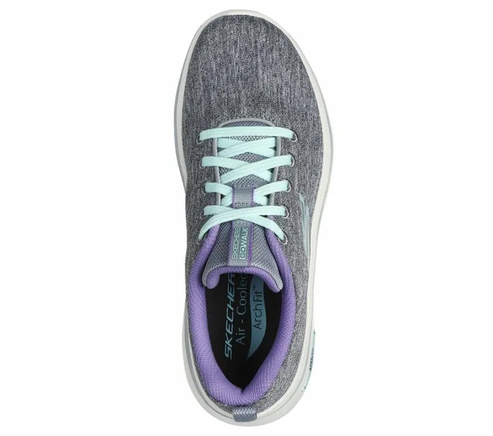 Skechers GO WALK Arch Fit 20 8211 Vivid Sunset Gray Lavender Women Athletic Sneakers