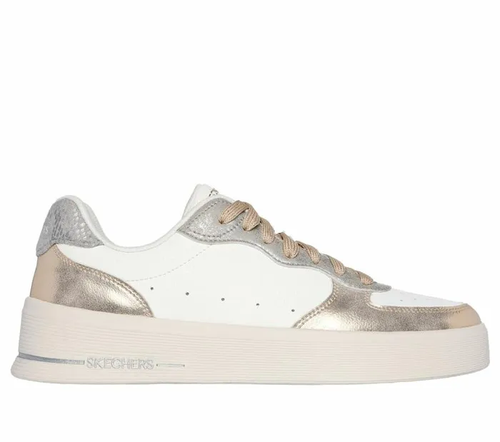 Skechers Hiland 8211 Soft Metals Natural Multi Women Casual Sneakers