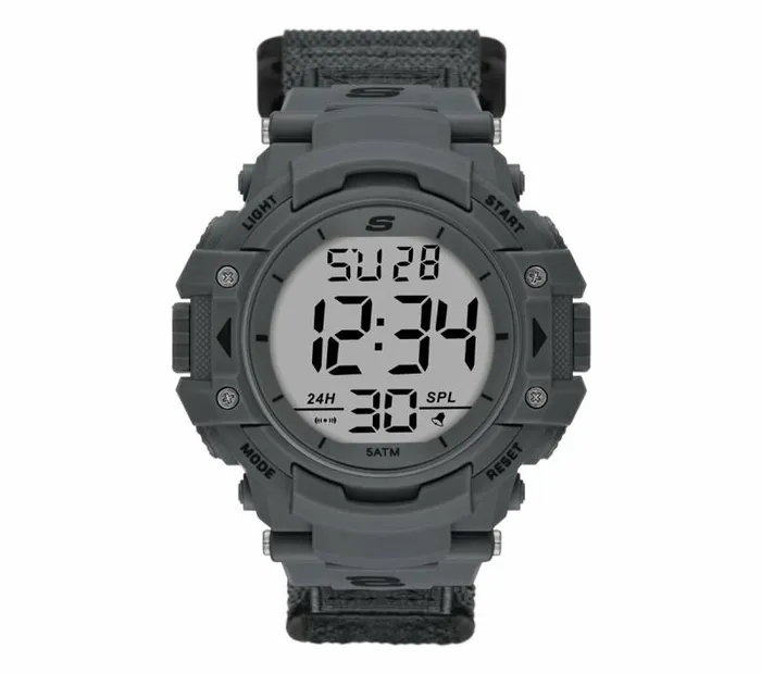 Skechers Keats Fast Wrap Digital Gray Watch Gray WomenMen Watches