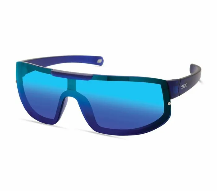 Skechers Matte Wrap Sunglasses Blue WomenMen Sunglasses