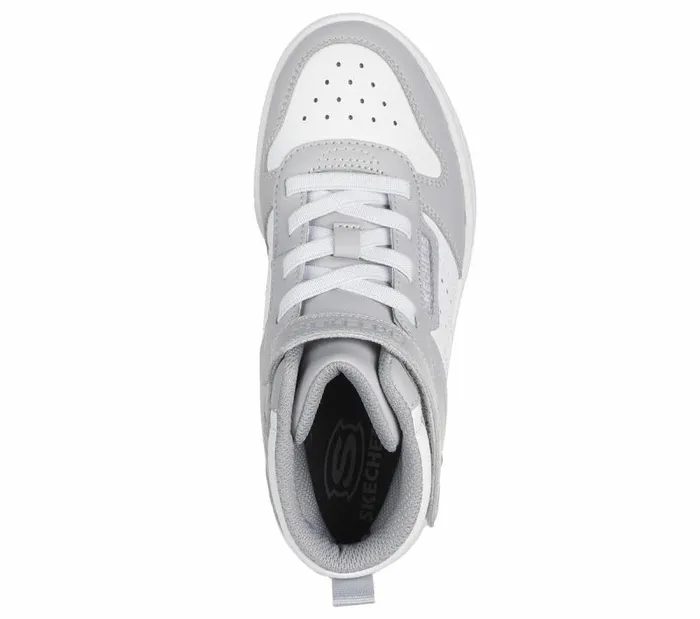 Skechers Quick Street 8211 Rapid Avenue Light Gray White Kids Athletic Shoes and Sneakers Skechers Quick Street 8211 Rapid Avenue Light Gray White Kids Athletic Shoes and Sneakers