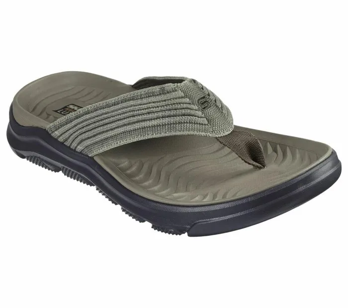 Skechers Relaxed Fit Alcano 8211 Vencino Light Brown Men Sandals Skechers Relaxed Fit Alcano 8211 Vencino Light Brown Men Sandals