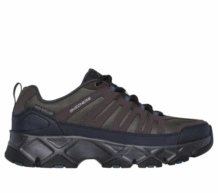 Skechers Relaxed Fit Crossbar 8211 Stilholt Chocolate Men Athletic Sneakers