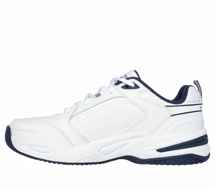 Skechers Relaxed Fit Durham 8211 Delck White Navy Men Athletic Sneakers Skechers Relaxed Fit Durham 8211 Delck White Navy Men Athletic Sneakers
