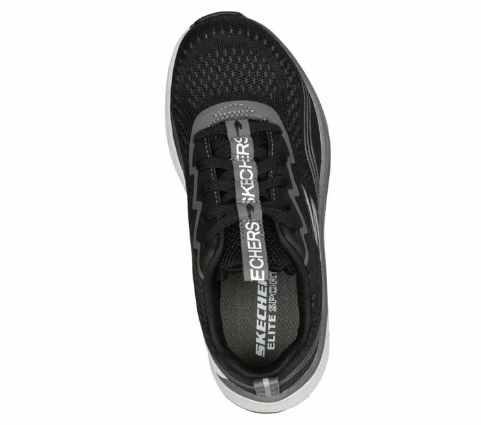 Skechers Skechers Elite Sport 8211 PushPace Black Charcoal Kids Athletic Shoes and Sneakers Skechers Skechers Elite Sport 8211 PushPace Black Charcoal Kids Athletic Shoes and Sneakers