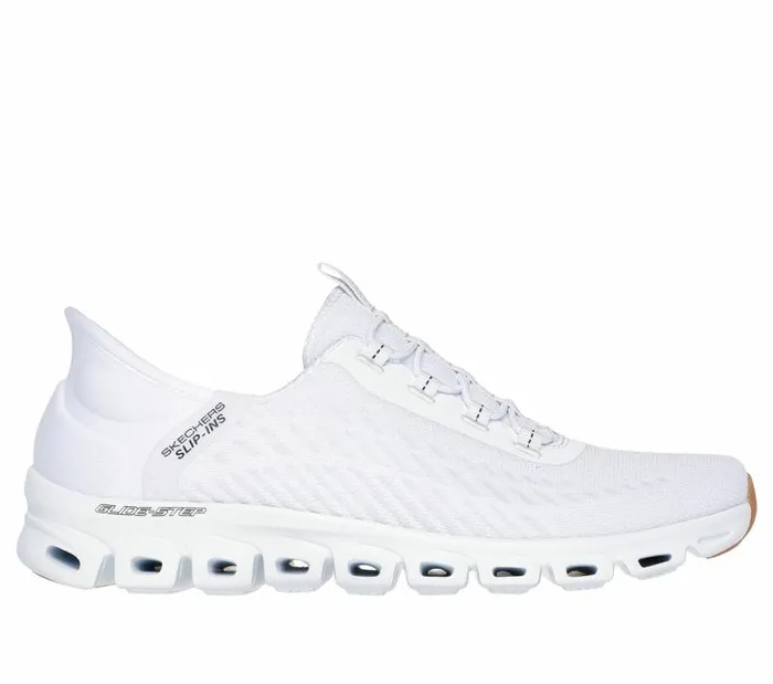 Skechers Skechers Slipins GlideStep 8211 Tranquility White Black Women Athletic Sneakers Skechers Skechers Slipins GlideStep 8211 Tranquility White Black Women Athletic Sneakers