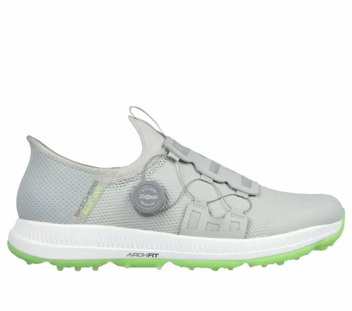 Skechers Skechers Slipins GO GOLF Elite 5 8211 Slip 039In Gray Lime Men Hands Free Slipins