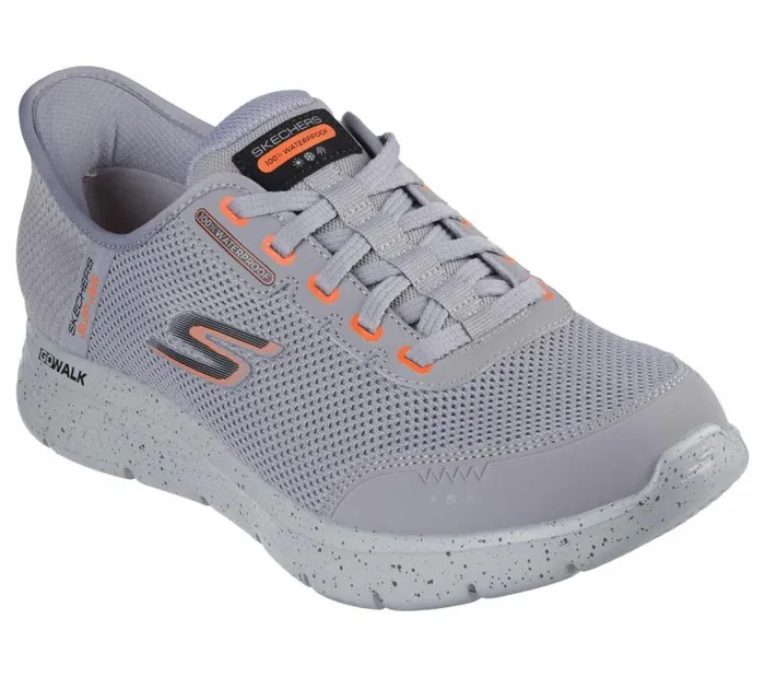 Skechers Skechers Slipins GO WALK Flex 8211 Waterproof Gray Men Casual Sneakers
