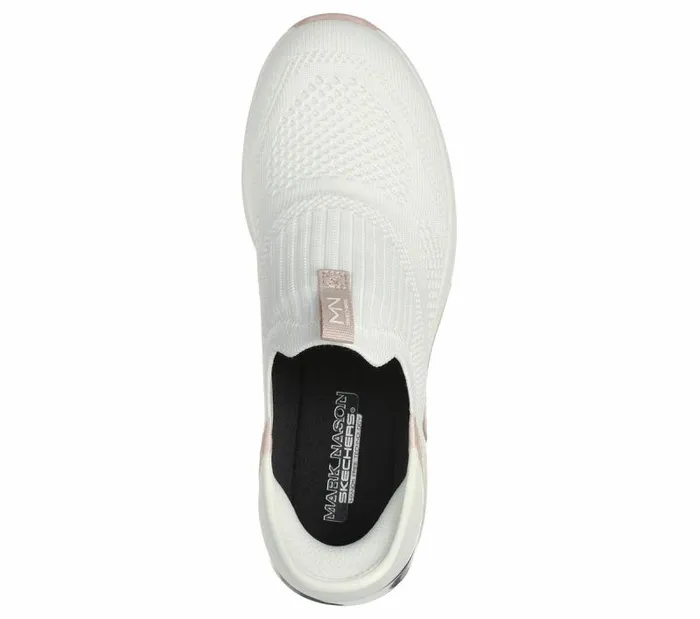 Skechers Skechers Slipins Mark Nason A Wedge 8211 Crecent White Pink Women Casual Sneakers