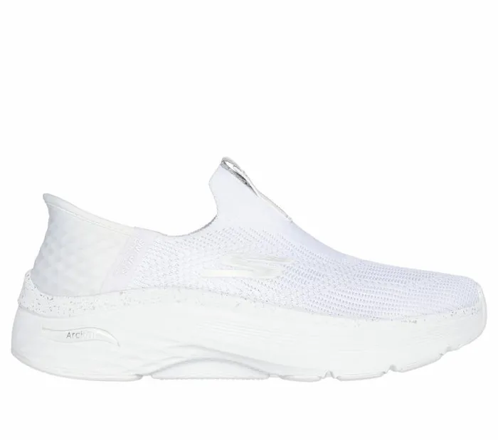 Skechers Skechers Slipins Max Cushioning Arch Fit White Silver Women Athletic Sneakers Skechers Skechers Slipins Max Cushioning Arch Fit White Silver Women Athletic Sneakers