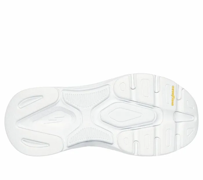 Skechers Skechers Slipins Max Cushioning Arch Fit White Silver Women Athletic Sneakers