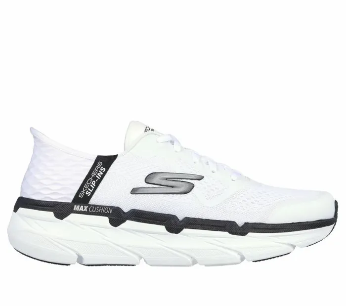 Skechers Skechers Slipins Max Cushioning Premier White Black Men Athletic Sneakers Skechers Skechers Slipins Max Cushioning Premier White Black Men Athletic Sneakers