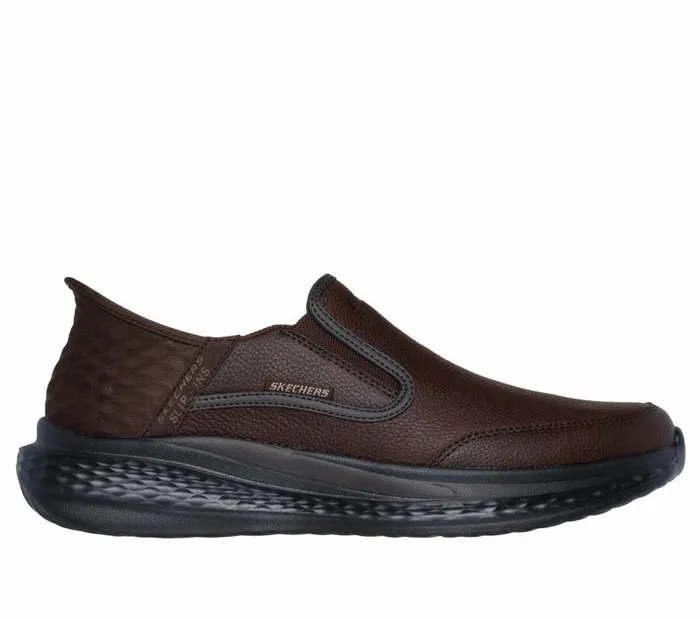 Skechers Skechers Slipins Relaxed Fit Slade 8211 Cooper Red Brown Men Casual Sneakers Skechers Skechers Slipins Relaxed Fit Slade 8211 Cooper Red Brown Men Casual Sneakers