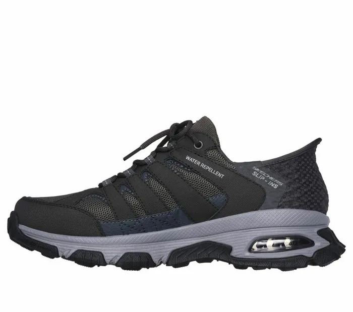 Skechers Skechers Slipins SkechAir Envoy 8211 Emissary Gray Brown Men Athletic Sneakers