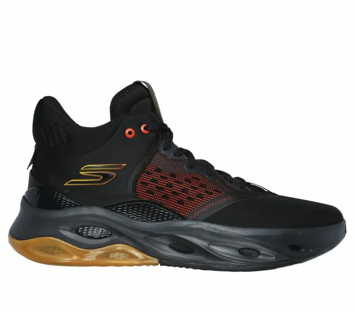 Skechers SKX FLOAT Black Orange Men Athletic Sneakers