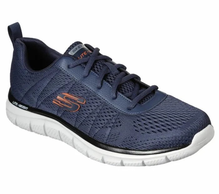 Skechers Track 8211 Moulton Navy Orange Men Athletic Sneakers Skechers Track 8211 Moulton Navy Orange Men Athletic Sneakers