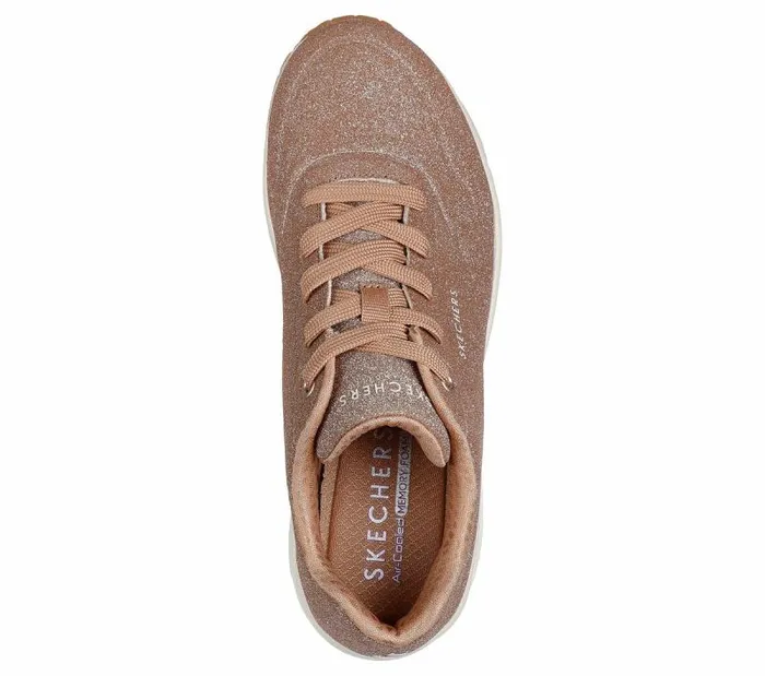 Skechers Uno 8211 Glitter Bomb Rosegold Women Athletic Sneakers