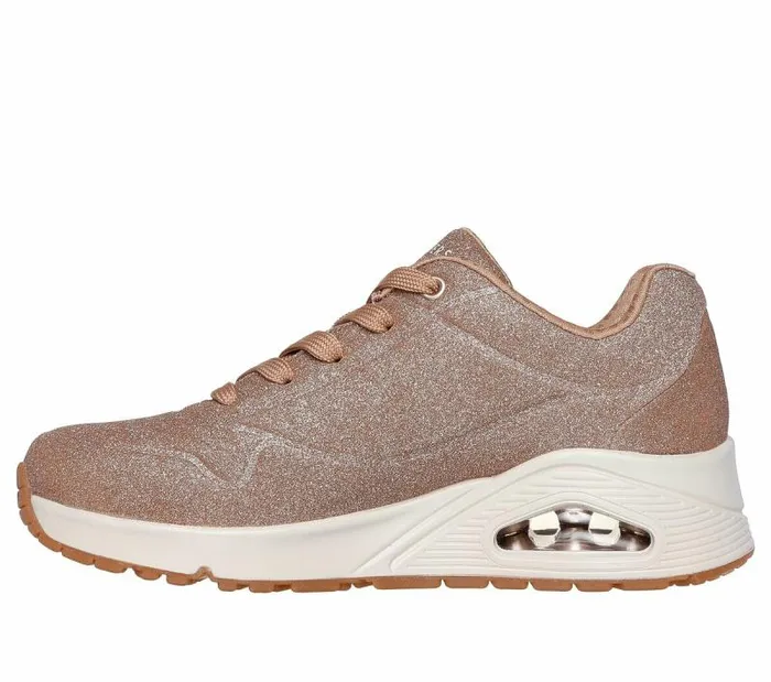 Skechers Uno 8211 Glitter Bomb Rosegold Women Athletic Sneakers