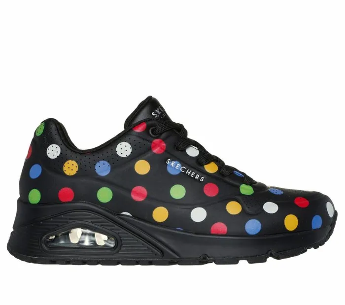 Skechers Uno 8211 Spotted Air Black Multi Women Athletic Sneakers